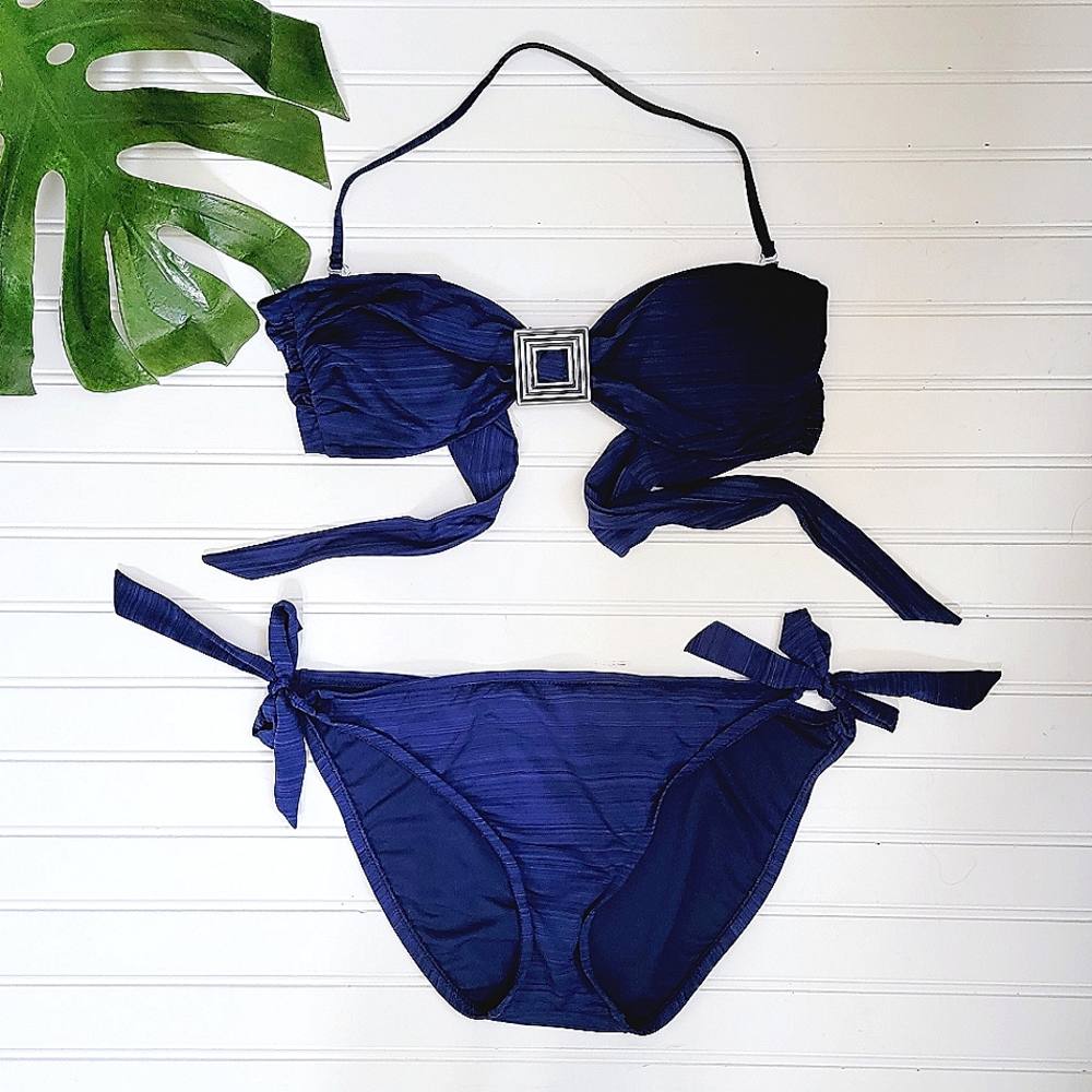 Massimo Navy Blue Bikini  SIZE M/L